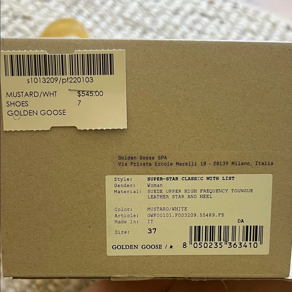 Golden Goose Yellow Sneakers sz 7 / 37 - Picture 2 of 8